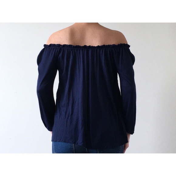 Lucky Brand | Embroidered Off Shoulder Top - Picture 4 of 8